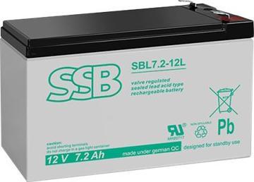 SSB Acumulatorius 12V/7.2Ah (SBL 7.2-12L)