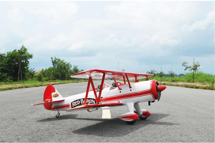 Actual product image Seagull Models stearman "red baron" biplane arf for electric or combustion engines (Scale Helicopter)