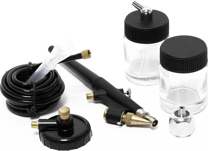 Produktbild Wiltec Airbrushpistole Spritzpistole Druckluft Typ 138 Single-Action-Funktion Düsen