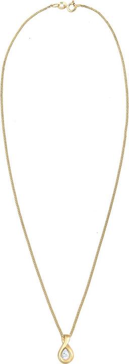 Image du produit Elli PREMIUM Collier Infinity zirconium infini 585 or jaune (585 Or jaune, Zircone, 45 cm)