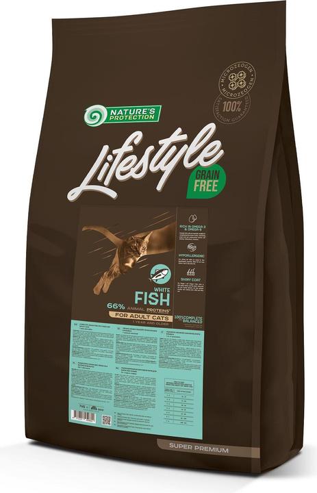 Natures Protection Grain Free with white fish, 7 kg (Adult, 1 pcs., 7000 g)