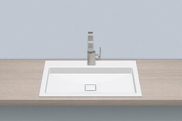 Immagine prodotto Alape Vasca da incasso EB.RE700H.2, rettangolare L: 700mm H: 90mm P: 460mm, 220800000000, bianco (460 mm, 700 mm)