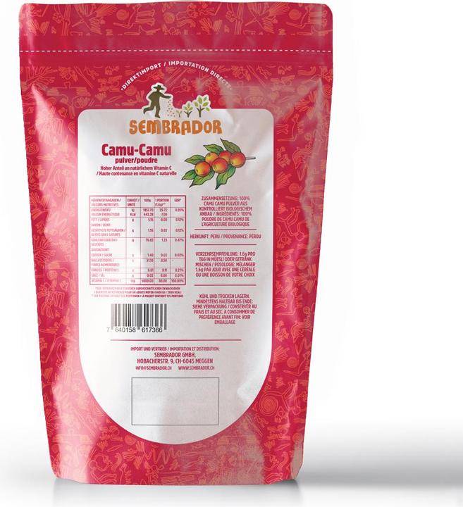 Image du produit Sembrador Poudre de camu camu commerce équitable bio (1 pièce(s), Poudre, 214 g)
