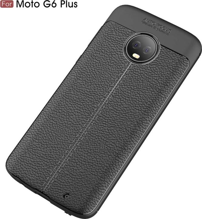 Produktbild Screenguard Motorola Moto G6 Plus Hülle Leather Design TPU Cover (Motorola Moto G6 Plus)