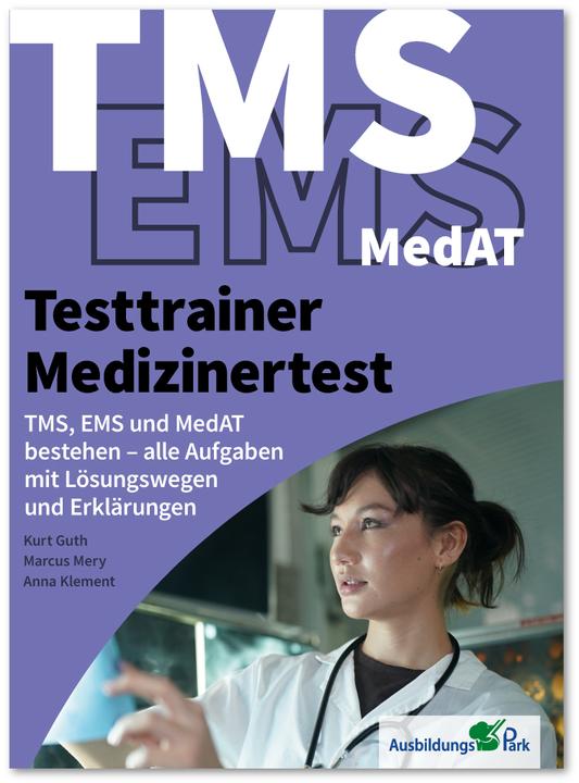 Immagine prodotto Testtrainer Medizinertest: TMS, EMS und MedAT bestehen (Tedesco, Kurt Guth, Marcus Mery, Anna Klement, 2023)