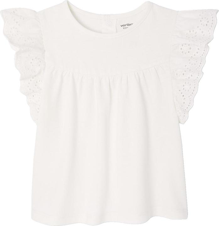 Vertbaudet Baby T-Shirt mit Lochstickereien an den Ärmeln