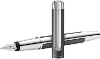 Actual product image Pelikan PURA P40 fountain pen anthracite B gift box (Anthracite silver, 1 x)