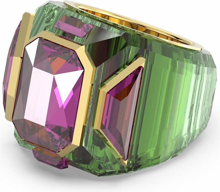 Swarovski Chroma Cocktail Ring Grün Gold (52)