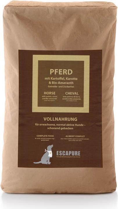 Produktbild Escapure Trockenfutter gebacken mit 60% Pferd (Adult, 1 Stk., 1500 g)
