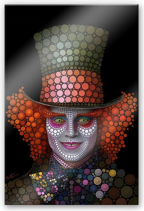 Immagine prodotto Trenddeko Ben Heine - Circolazione: Johnny Depp il cappellaio (70 x 100 cm)