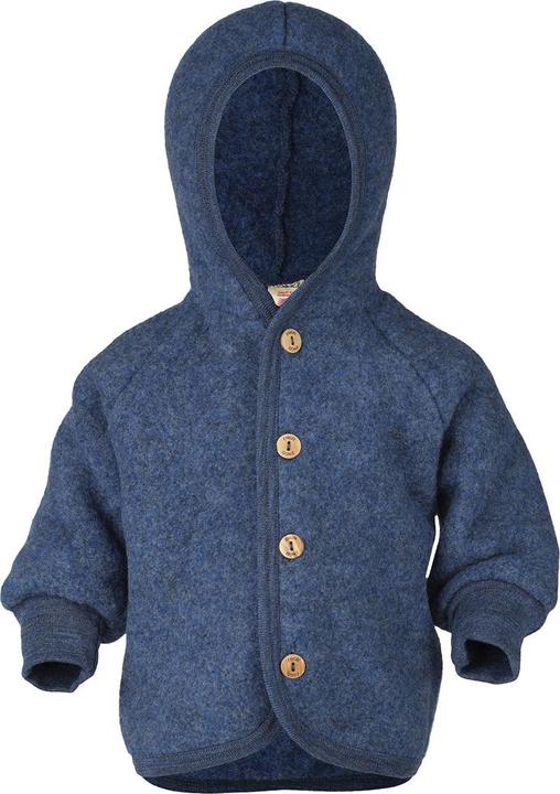 Actual product image Engel Children's Hooded Jacket with Wooden Buttons (110, 116)
