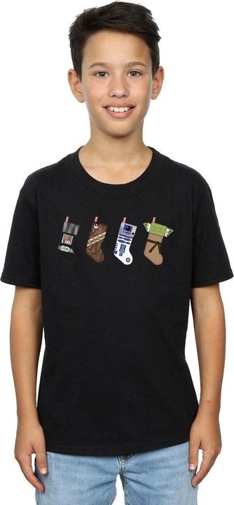 Actual product image Star Wars Boys Christmas Stockings T-Shirt (140, 146)