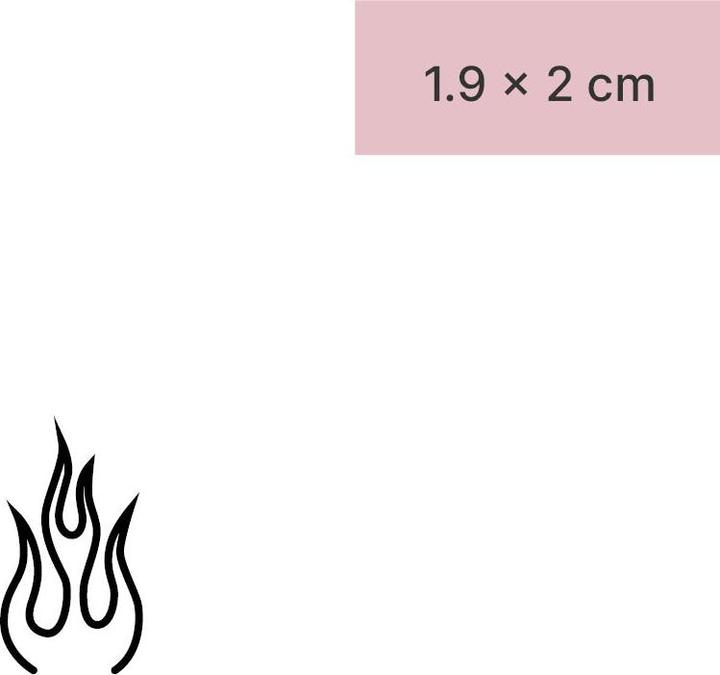 Immagine prodotto minink Tatuaggio temporaneo - Fiamma astratta