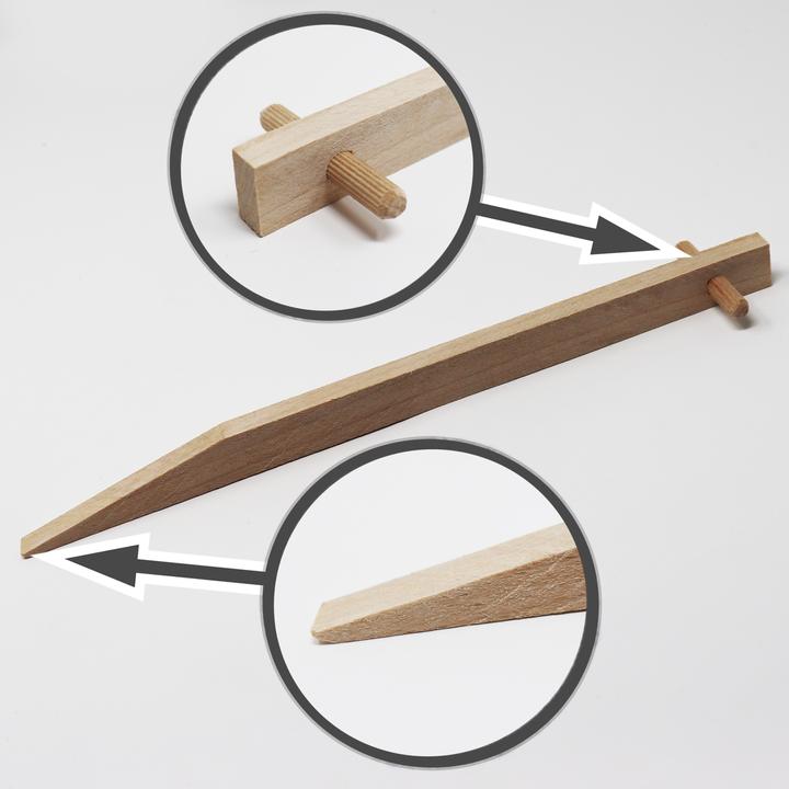 Produktbild Aquagart 100 Erdanker aus Buchenholz I Holz Bodenanker Holzpock Befestigungsanker