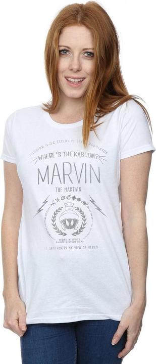 Actual product image Looney Tunes Womens/Ladies Marvin The Martian Where's The Kaboom Cotton T-Shirt (XL)