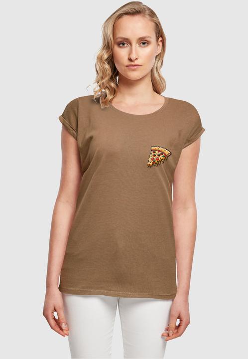 Actual product image Merchcode Ladies Pizza Comic Extended Shoulder Tee - 116357 (L)