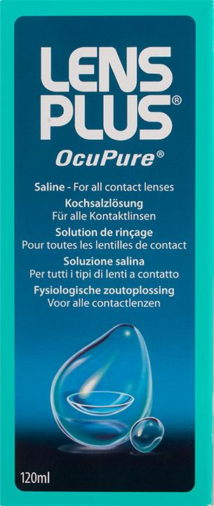 Lens Plus OcuPure (Kochsalzlösung, 120 ml)
