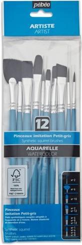 Pebeo 12 verschiedene Aquapinsel