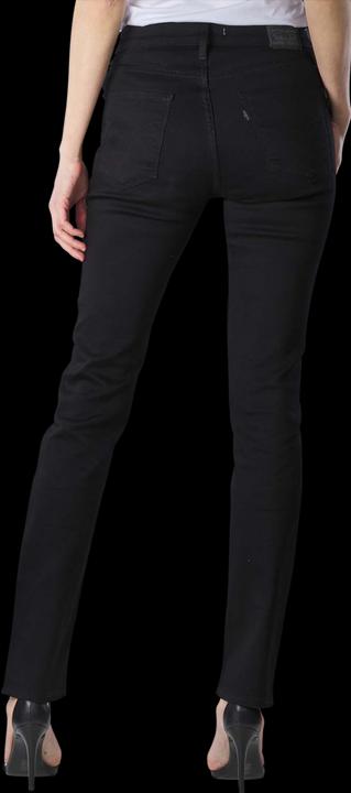 Actual product image Levis 724 Jeans High Rise Straight soft black (W33/L32)