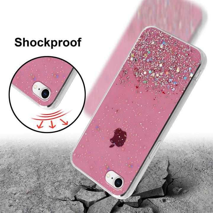 Produktbild Cadorabo TPU Cover funkelnder Glitter (Apple iPhone 7, Apple iPhone SE (2nd Gen))