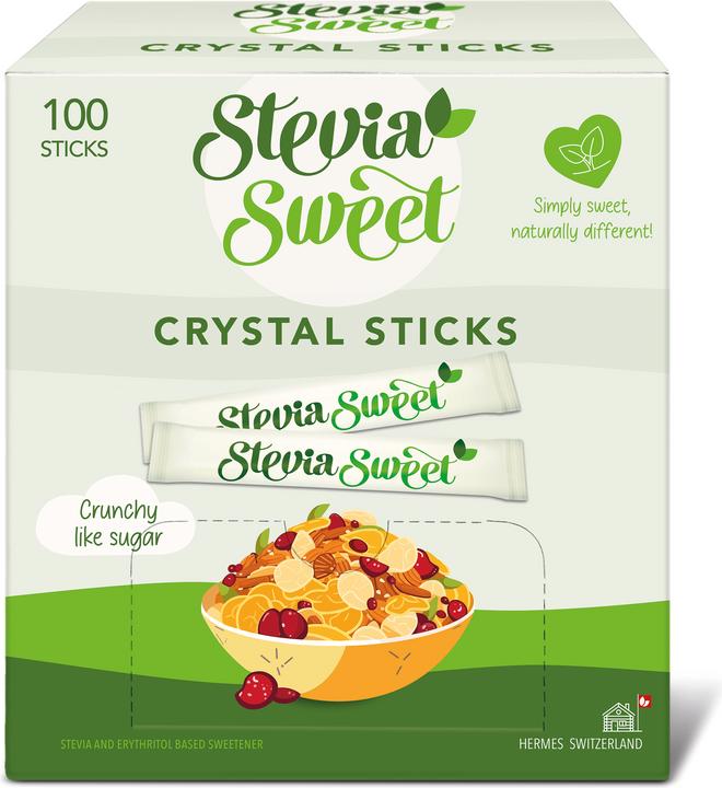 Immagine prodotto Stevia Sweet Bastoncini di cristallo 100 pz. à 1,5 g (202 g)