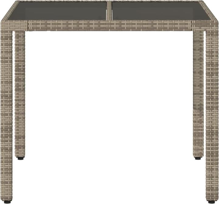 Image du produit VidaXL Gartentisch mit Glasplatte (90 cm)