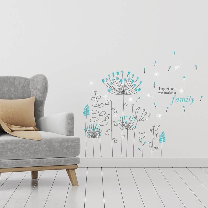 Image du produit Walplus Fleurs (85,5 x 85,5 cm)