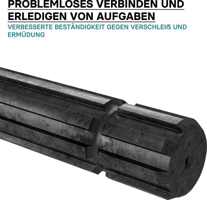 Produktbild Wiltec Zapfwellen Keilwelle GT2 300mm Vielkeilwelle für PTO-Shaft 8-32x38x6 Traktor (Rasentraktor, Traktorzubehör)