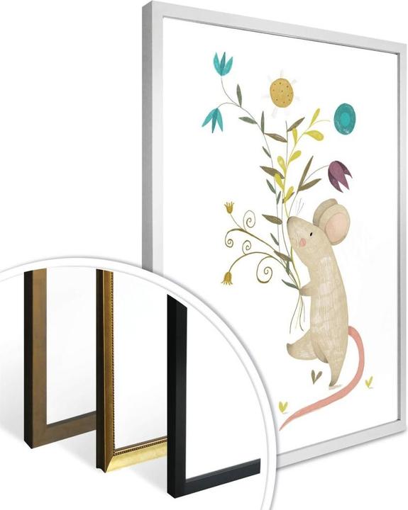 Actual product image Trenddeko Loske - Little mouse (80 x 60 cm)