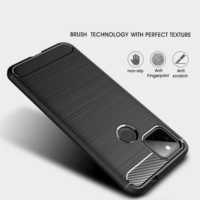 Actual product image MU Style Carbon Fiber TPU Softcase Series (Google Pixel 5a)