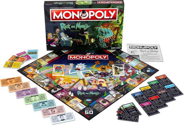 Actual product image Rick And Morty MONOPOLY RICK&MORTY Game (English) (English)