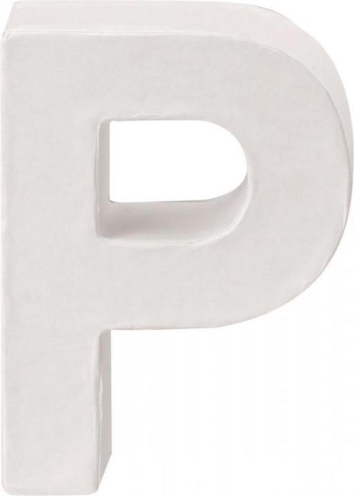 Actual product image Glorex Cardboard Letter P 10x3,5cm