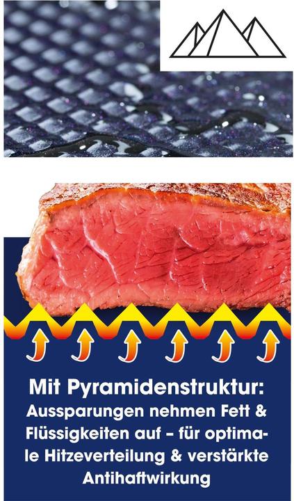Immagine prodotto Bratmaxx Aluminium Pfanne 28 cm (28 cm, Padella per friggere, Alluminio, Acciaio inossidabile)