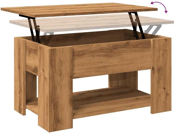Image du produit VidaXL Couchtisch Artisan-Eiche 79x49x41 cm Holzwerkstoff
