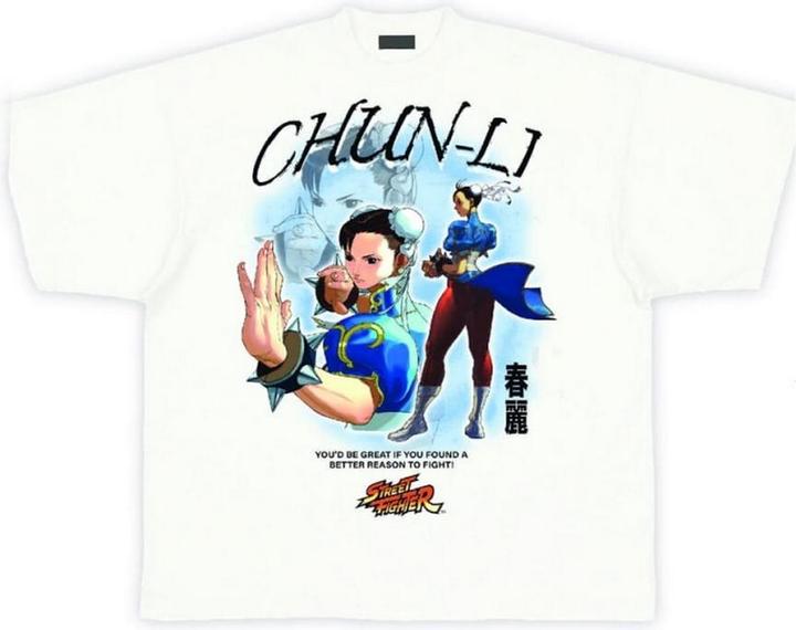 Actual product image Street Fighter Unisex Adult Chun-Li T-Shirt (XL)
