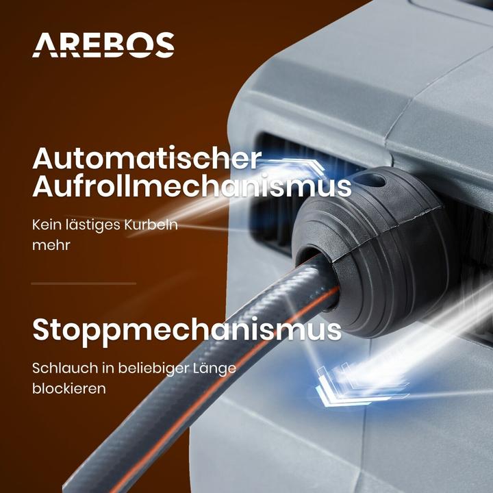 Produktbild Arebos Gartenschlauchaufroller (30 m)