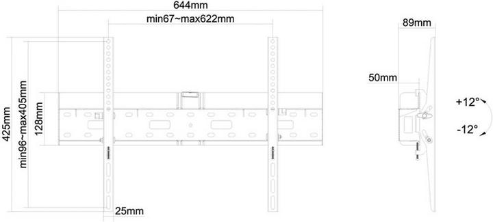 Actual product image Neomounts Monitor Wall Mount Flat Screen Wall Mount And Mediabox Bracket (Wall, 75", 35 kg)