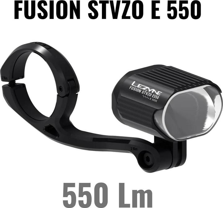 Lezyne Fusion E550 E-Bike LED Frontlicht mit StVZO-Zulassung