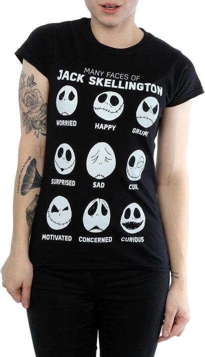 Image du produit Disney - T-shirt NIGHTMARE BEFORE CHRISTMAS MANY FACES OF JACK - Femme (XL)