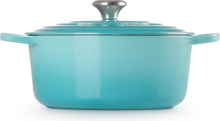 Produktbild Le Creuset Bräter Signature rund karibik 26cm (26 cm, Bräter + Schmortopf, Gusseisen)