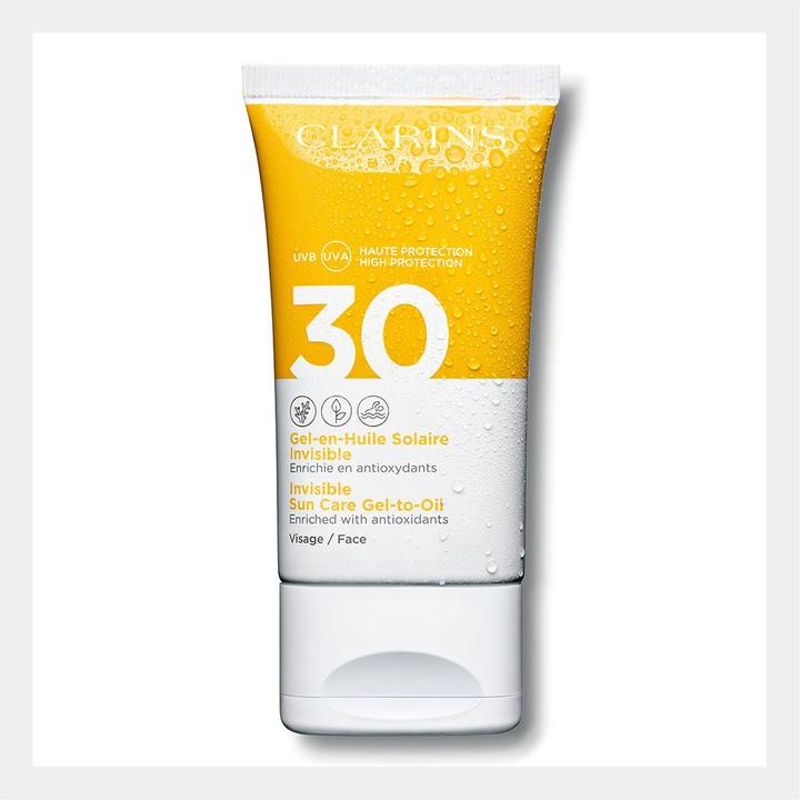 Produktbild Clarins Sun - Gel-en-Huile Solaire Invisible Visage SPF30 (Sonnencreme Gesicht, SPF 30, 50 ml, 72 g)