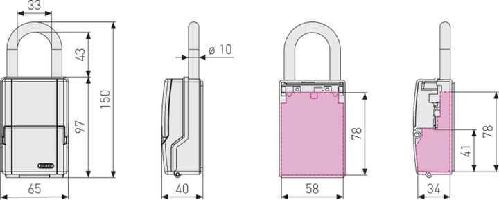 Image du produit Abus Clé sécurisée