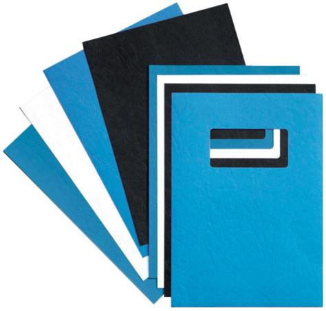 Immagine prodotto GBC LeatherGrain - Cartone A4 100 pz - blu reale