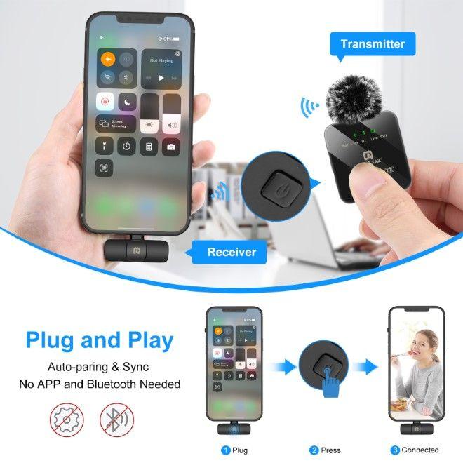 Image du produit Puluz Micro-cravate double Lightning