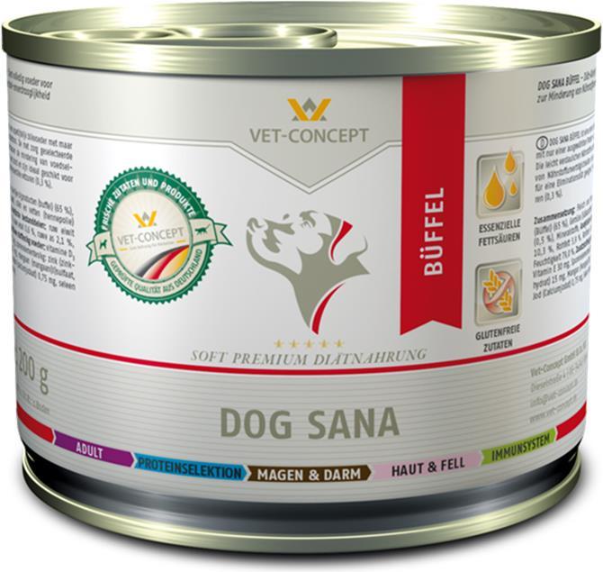Produktbild Vet Concept Hundemenü Sana Büffel - 6x 400g
