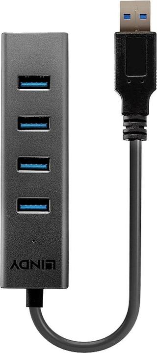 Image du produit Lindy USB 3.0 Hub 4 Port ohne Netzteil (USB-C, 4 Ports)