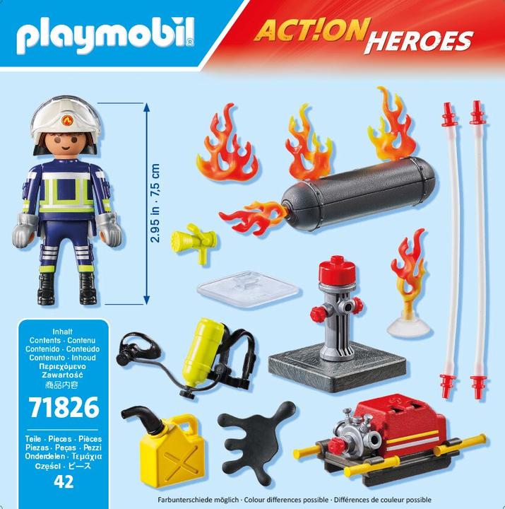 Actual product image Playmobil Löschung eines Gastanks (71826, Playmobil Action Heroes)