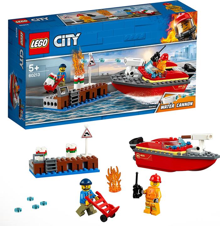 Image du produit LEGO Les pompiers du port (60213, LEGO City)