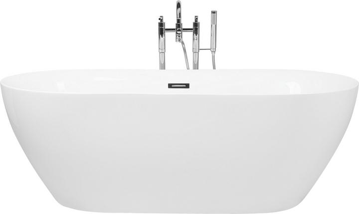 Produktbild Beliani Badewanne freistehend weiss oval 150 x 75 cm CARRERA (202 l, 75 cm)