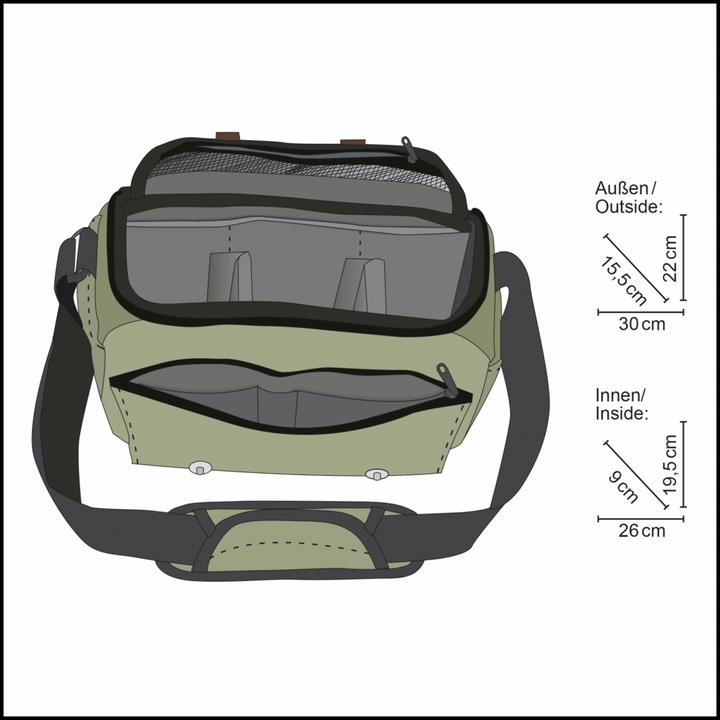 Actual product image mantona Camera bag Milano grande (Camera shoulder bag)